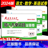 2024新版*初一入学分班必刷卷[语文+数学+英语] [正版]2024初一入学分班必刷卷小升初真题卷语文数学英语小学毕业