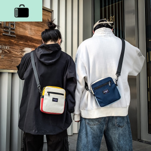 男士单肩包韩版迷你小款个性2020夏季新款背包斜跨小方包潮牌男包NEW LAKE