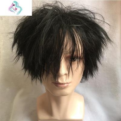 乞丐假发男女黑色爆炸头要饭流浪者乞讨假发小品化妆表演疯子假发你那么美自然黑长款+发网+打狗棒法记本