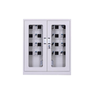 [理政]钢制手机柜 手机存放柜 钢制手机充电柜 透视窗手机保管柜