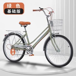 女式自行车24寸26寸男女学生上班成年变速普通淑女轻便款单车