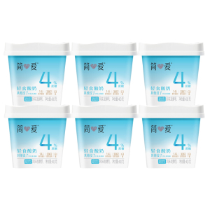 简爱酸奶 400g轻食4%*6桶(3-7天内发货)