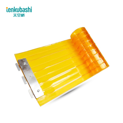 天空桥 PVC软门帘 条纹橘色1.6mm 含安装 平方