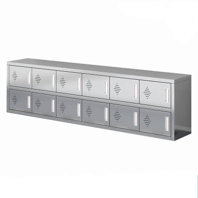 长裕兴 不锈钢换鞋柜 12门 组