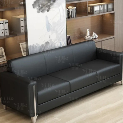 翌嘉 简约办公沙发会客接待洽谈沙发 三人位