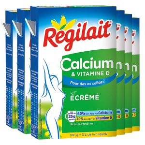 法国进口 瑞记Regilait 高钙成人奶粉300g[6盒装]