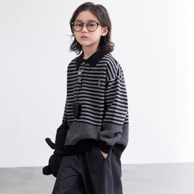 男童毛衣秋冬款新款男孩冬装儿童帅气中大童加厚冬季针织上衣