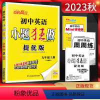 英语 九年级上 [正版]江苏版2023秋恩波教育 小题狂做提优版初中英语九年级上册 译林版YL 初三9年级英语上牛津版同