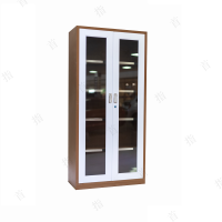 首指(SZ)文件柜/铁皮柜/咖白通体玻璃柜CX-K006