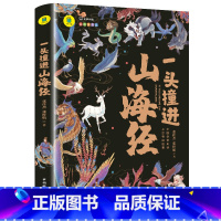 一头撞进山海经 [正版]一头撞进山海经彩图全解儿童版上古奇幻巨著 孩子能够读得懂的山海经白话文小学生四年级课外书必读 三