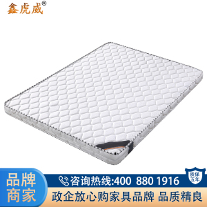 鑫虎威 办公家具简约1.5米椰棕床垫软硬两用学生宿舍床垫舒适软硬适中亲肤面料床垫 床垫 2000*1500*80mm