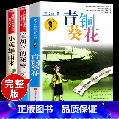 [四下3册]小英雄+青铜葵花+宝葫芦 [正版]小英雄雨来管桦着 四年级下册阅读课外书必读的书目快乐读书吧三至六年级上册书
