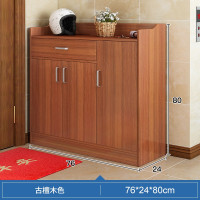 鞋架鞋柜简易多层防尘家用放门口收纳神器实木色经济型阳台储物柜