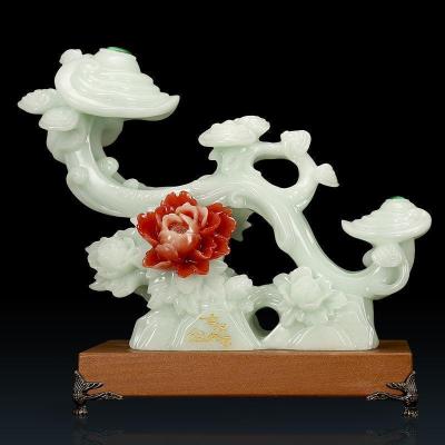 美帮汇玉如意摆件家居客厅玄关电视柜酒柜装饰品送朋友乔迁新居礼品