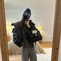 年冬季韩版宽松立领连帽棉服女短款新款加厚保暖面包服外套