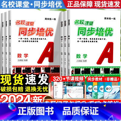[3本套]数学-人教版+英语-人教版+物理-人教版 八年级上 [正版]2024版同步培优周末练一练初中七八九年级数学英语