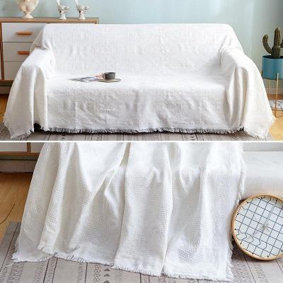 家柏饰(CORATED)北欧色沙发巾沙发布全盖毯子单简约沙发套沙发垫盖布罩 菱形格[] 180*340cm