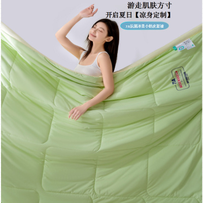 25夏季7A凉感丝冰柔小奶皮夏被触肤清凉夏凉被空调被