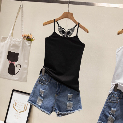 广赫夏季小吊带背心女短款外穿内搭修身显瘦性感百搭棉打底衫上衣潮