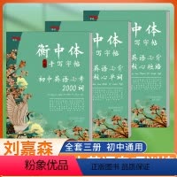 [正版]3册衡中体英语字帖 初中英语专项训练套装 衡水中学状元笔迹刘嘉森字帖初中生同步英文核心单词短语词汇练字帖衡水体
