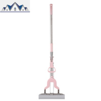 免手洗海绵拖把吸水家用懒人挤水胶棉头卫生间一拖对折式地拖布净 三维工匠