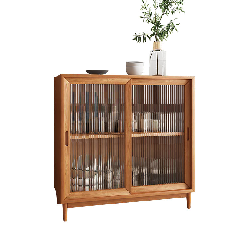 锦北 餐边柜北欧木质储物柜沙发边柜置物柜日式茶水柜 1000*400*910mm