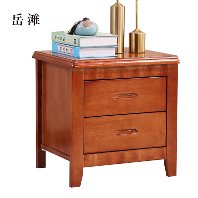 岳滩床头柜简约现代卧室床边储物柜标准款海棠色50*41*50cm