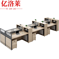 亿洛莱 六人办公桌+柜 3600*1200*1100mm 张
