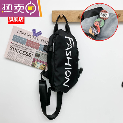 NEWLAKE胸包男士斜挎包ins潮牌运动学生单肩包休闲斜跨腰包时尚小包女