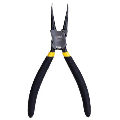 得力工具DL0351内直卡簧钳9″(黑)(新VI)
