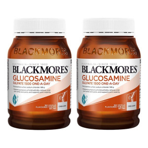 blackmores澳佳宝 氨糖葡萄糖胺维骨力 1500mg 180片*2瓶 坚韧骨骼补充关节滑液