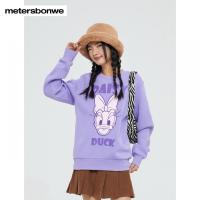 [1件5折价:109.5]美特斯邦威女IP 黛西贴布绣圆领卫衣