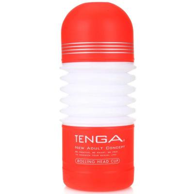 TENGA日本进口男用飞机杯自嗨玩情趣用品极度感受型红色转动刺激型骑乘版
