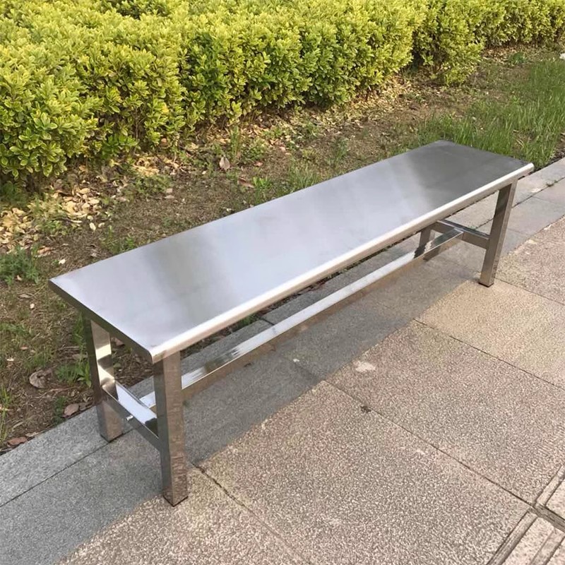 迅迈 180*35*45cm 201不锈钢换鞋凳长条凳浴室更衣室凳子不锈钢防霉防锈工厂食堂员工休息凳子