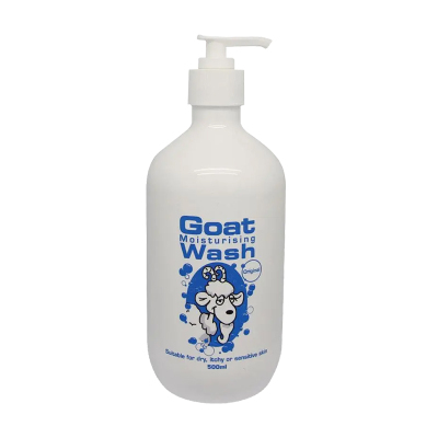 Goat soap WASH 山羊奶滋润沐浴露 500ml 原味 1瓶装 婴幼儿敏感肌肤可用 澳洲进口