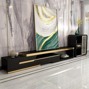 客厅轻奢电视柜茶几组合 可伸缩后现代简约小户型储物新款地柜