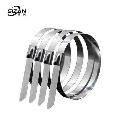 斯赞 304不锈钢扎带自锁式捆绑扎带 7.9*100mm 100条/包