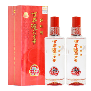 泸州老窖窖龄30年52度250ml*2瓶 浓香型白酒 2016年