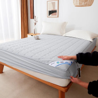 忆舒家3M新雪丽防水防螨抗菌A类纯棉家用床垫床笠夹棉免洗被褥子床褥
