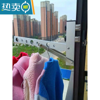 敬平铝合金晒被器防盗窗阳台护栏固定晾晒免打孔窗框晒被子家用衣架