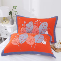 会浙缘卡通欧式全棉防滑纯棉枕巾一对装 常规 (对)