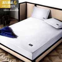 可机洗凉席1.8m床水洗冰丝三件套1.5云母床笠款夏季席子席折叠 三维工匠凉席/凉枕