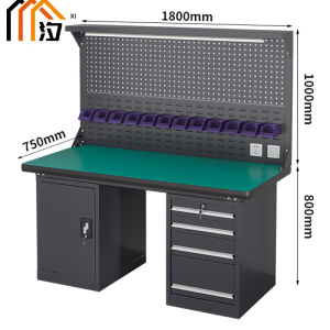 汐重型钳工操作台 工具桌180cm张