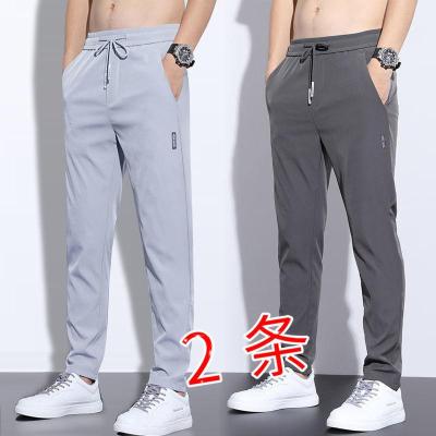 裤子男生宽松百搭潮流直筒休闲裤夏季薄款速干长裤男士运动裤聿垣格