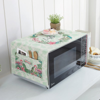 床头柜盖巾棉麻布艺盖布防水防油罩通用烤箱罩防尘罩微波炉罩 HX-03 防水.洗衣机.冰箱[130*50cm]