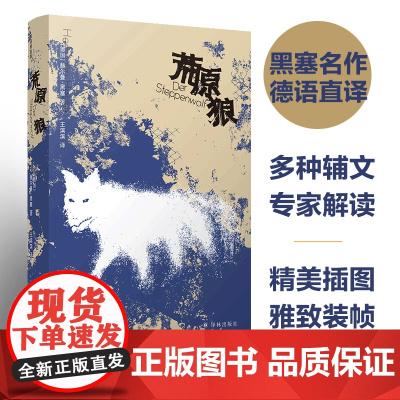 黑塞作品:荒原狼 诺贝尔文学奖得主赫尔曼黑塞代表作 多种辅文专家解读精彩画作 呈现黑塞丰富精神世界 初高中课外阅读书籍