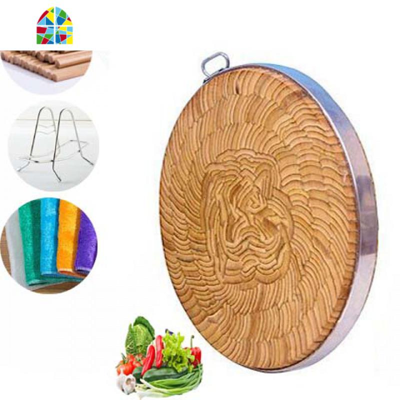 圆竹菜板砧板加厚菜墩剁肉剁骨案板全家用切菜板 FENGHOU 38CM*4.5厚(适合4-5人家用)