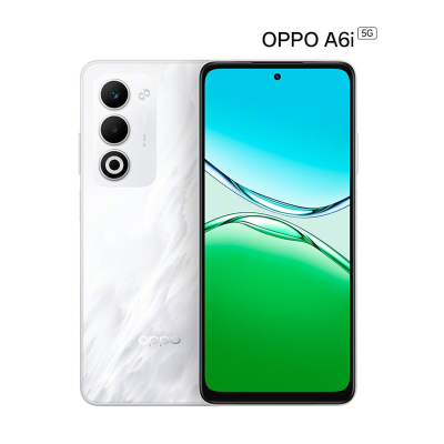 OPPO A6i 8GB+128GB 云雾白 金刚石架构 6000mAh大电池 天玑6300 45W快充 5G手机