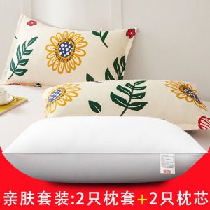 枕头芯套装一对可水洗酒店枕头家用护颈椎枕芯单人学生枕头春夏秋冬季