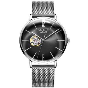 M.B.K欧美品牌男士镂空全自动机械表 男表新款简约时尚手表潮流专柜表1009-1